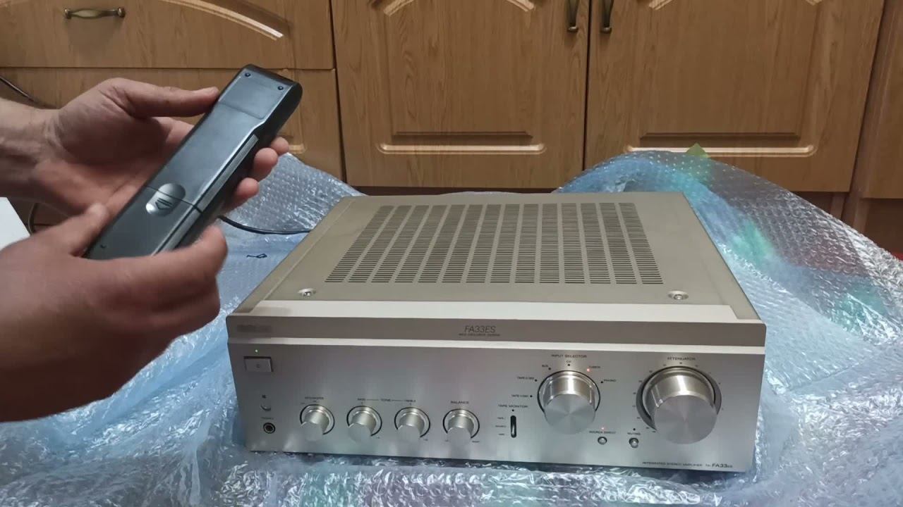 Распаковка Sony TA-FA 33ES смотреть онлайн