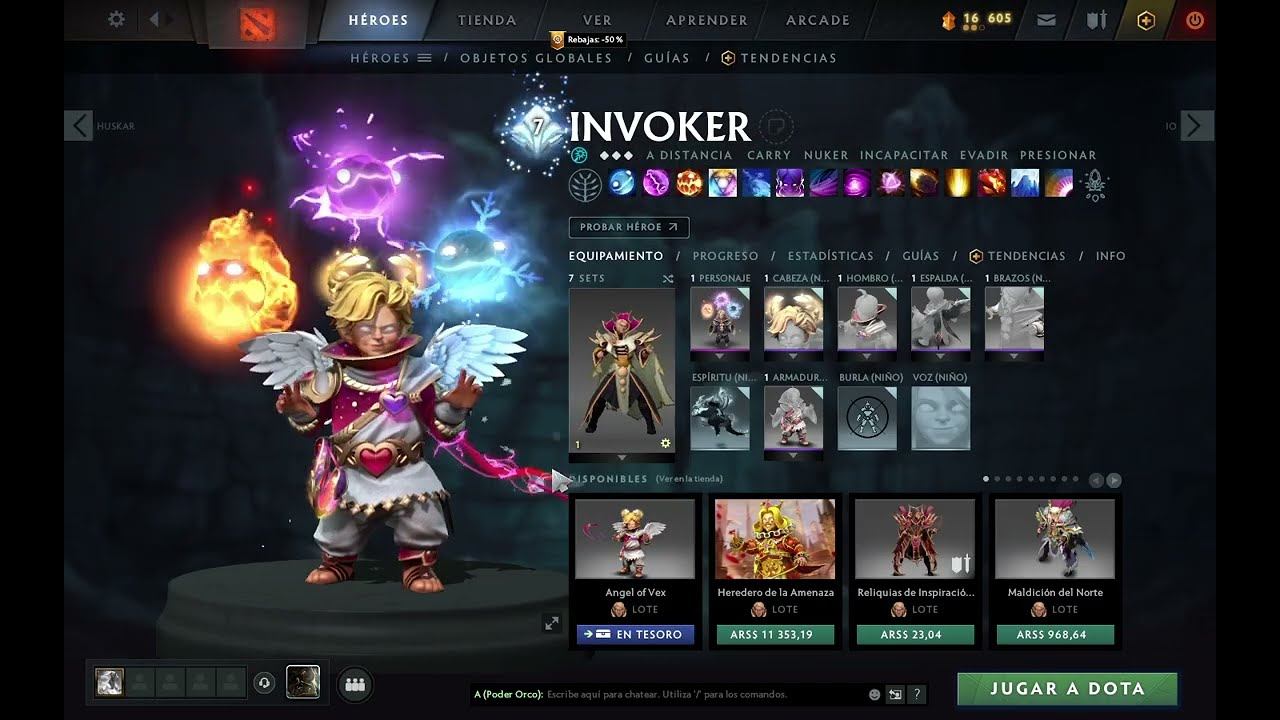 DOTA 2 Angel of Vex invoker set include the persona / Aclarando duda del Invoker niño смотреть онлайн