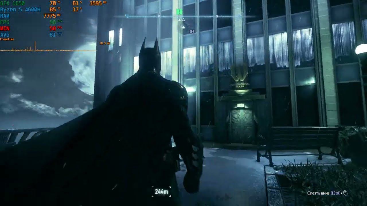 Batman: Arkham Knight Testing on GTX 1650 смотреть онлайн