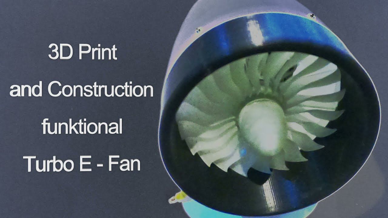 RC Turbo Fan 3D Print self construction смотреть онлайн