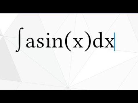 Integral of arcsin(x) dx (Integration by Parts)