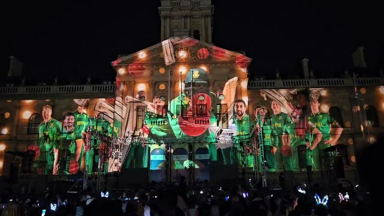 Cape Town City Hall Video Mapping - Festive Lights Switch On 2023 смотреть онлайн