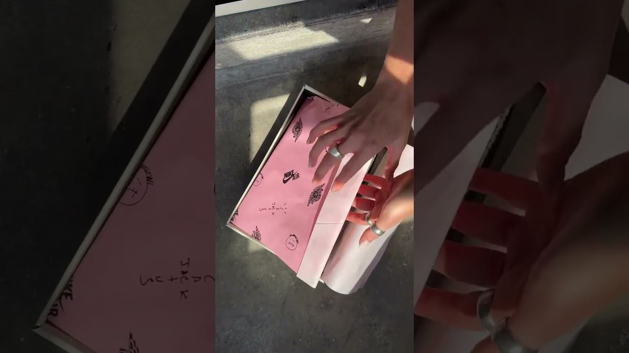 Unboxing Nike Air Jordan 1 Travis Scott “Olive” Sneakers | #shortsvideo #nike #shortsvideo #viral смотреть онлайн