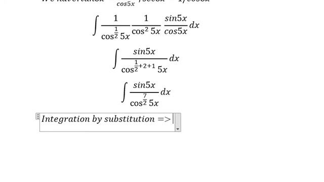 Calculus Help: Integral of ∫ √sec5x sec^2 5x tan5xdx - Integration by substitution смотреть онлайн