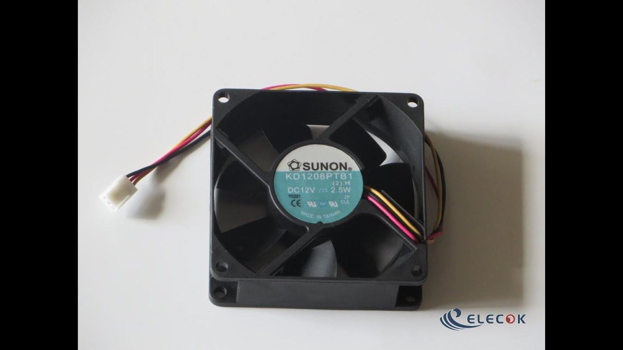 KD1208PTB1 12V 2.5W 3 wires Cooling Fan смотреть онлайн