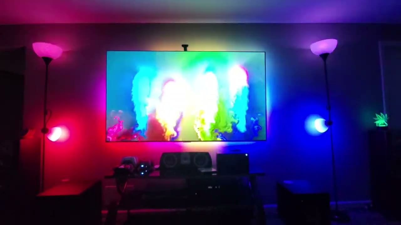 Govee TV Backlight T2 On LG G2 77