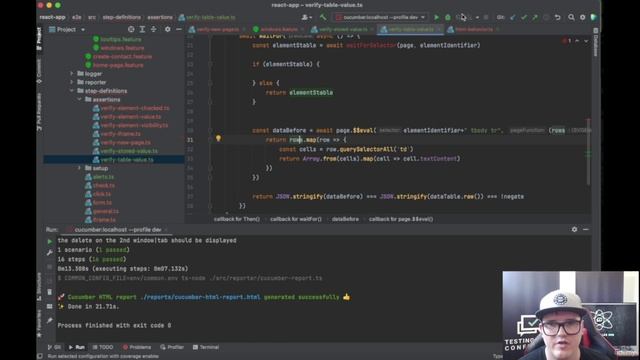 133 - Refactoring and improving our assertion step definitions part 6 смотреть онлайн