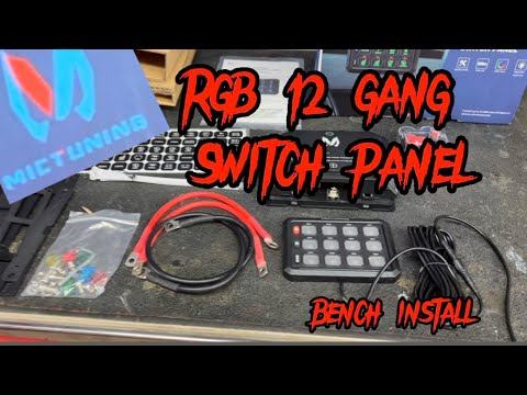 Mictuning RGB 12 gang switch panel overview смотреть онлайн
