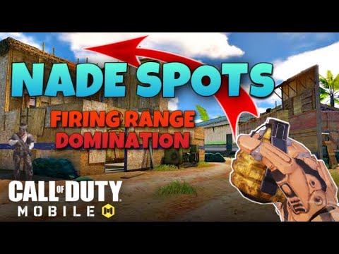 NADE SPOTS (FIRING RANGE) DOMINATION | Call of Duty Mobile смотреть онлайн