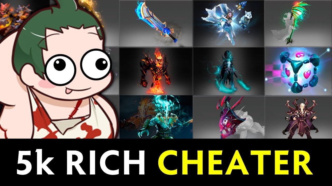 Rich 5000 MMR cheater — beware of scripts/hacks in Dota смотреть онлайн