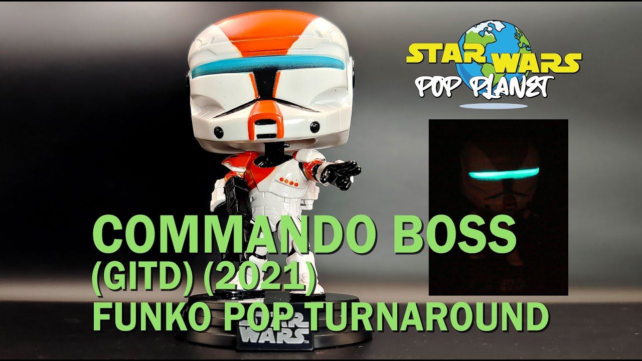 Commando Boss (GITD) #458 (2021) - Star Wars Funko Pop Turnaround смотреть онлайн