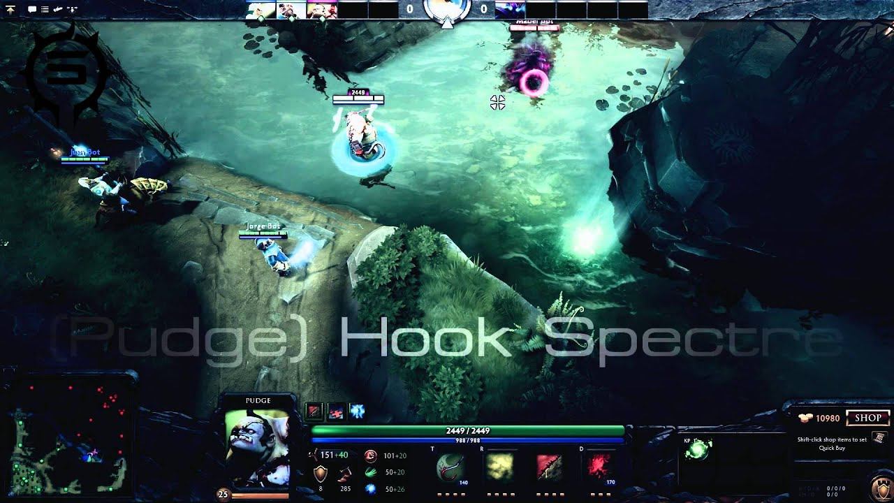 DotA 2 - Pudge Base Hook Bug смотреть онлайн