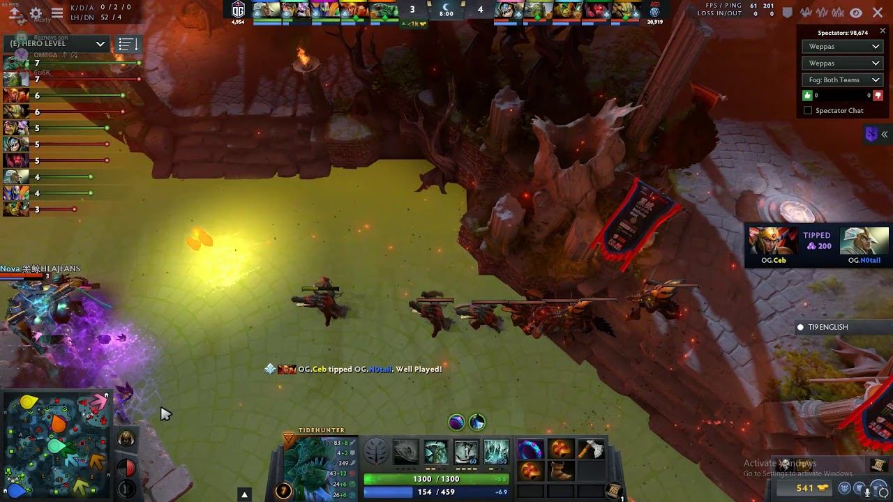 OG's N0tail Insane Chen play OG vs. PSG.LGD Game 3 смотреть онлайн