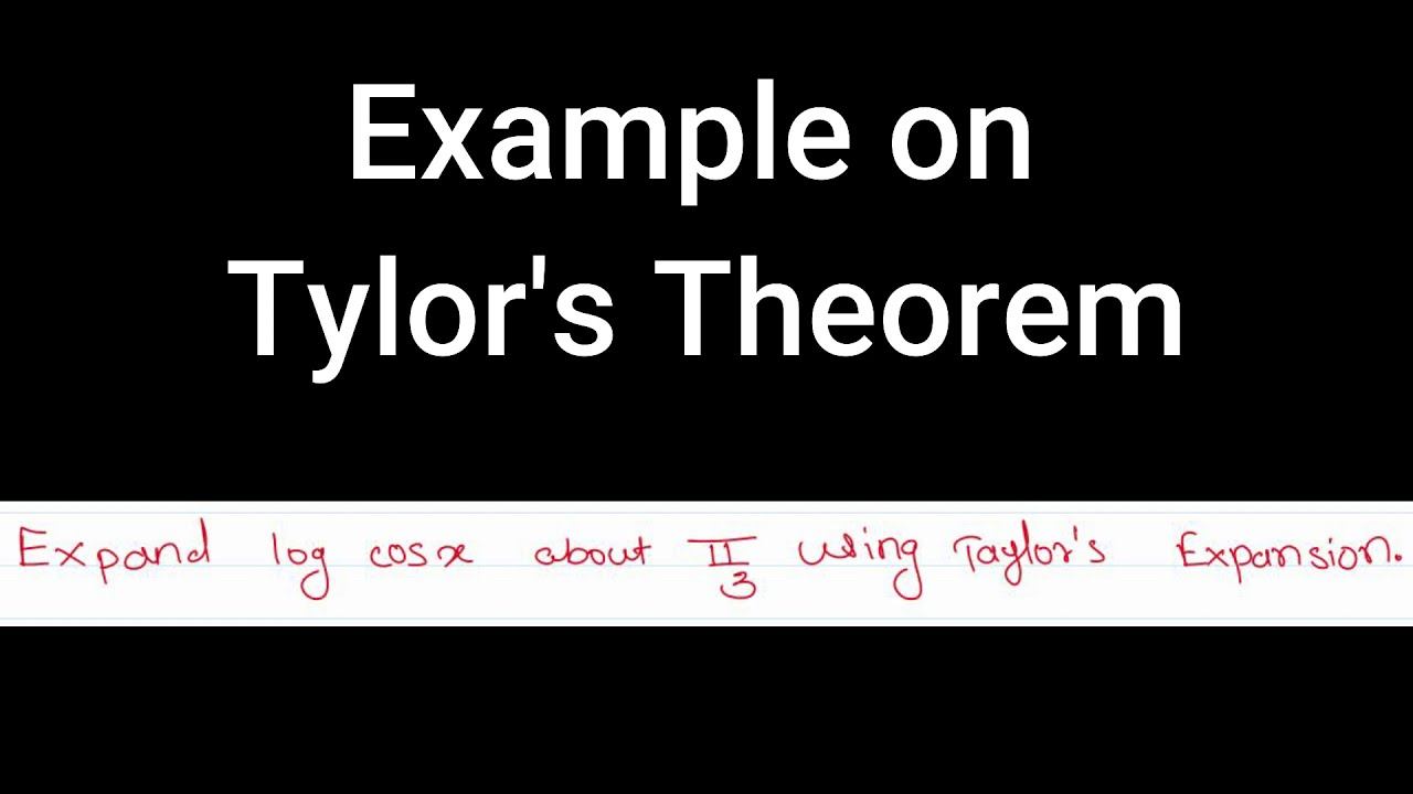 Ex 1 on Tylor's series- logcosx about pi/3 - [ Hindi ] смотреть онлайн