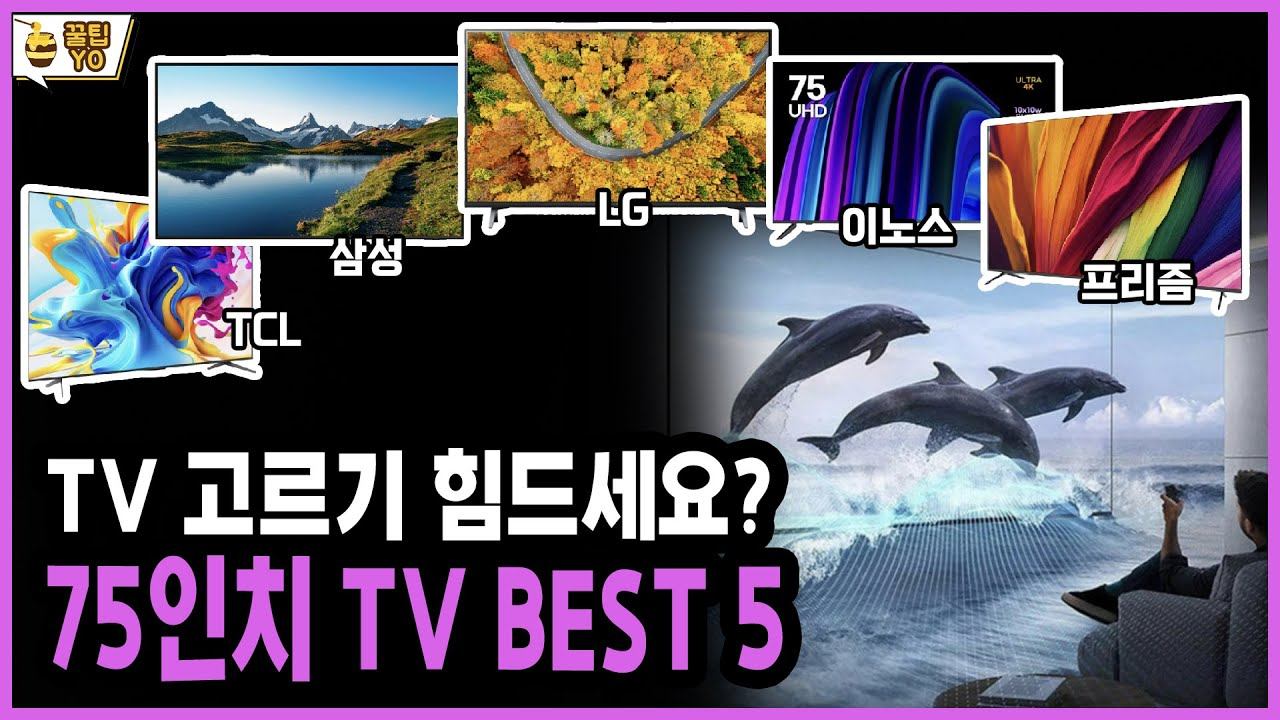 TV 고르기 힘드세요? "가성비 최강" 75인치 TV 추천 BEST 5 | QLED | 4K티비 | 비교 분석 및 완벽 구매가이드 смотреть онлайн