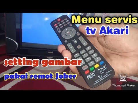 Cara setting gambar tv Akari lewat servis mode pakai remot universal Joker смотреть онлайн