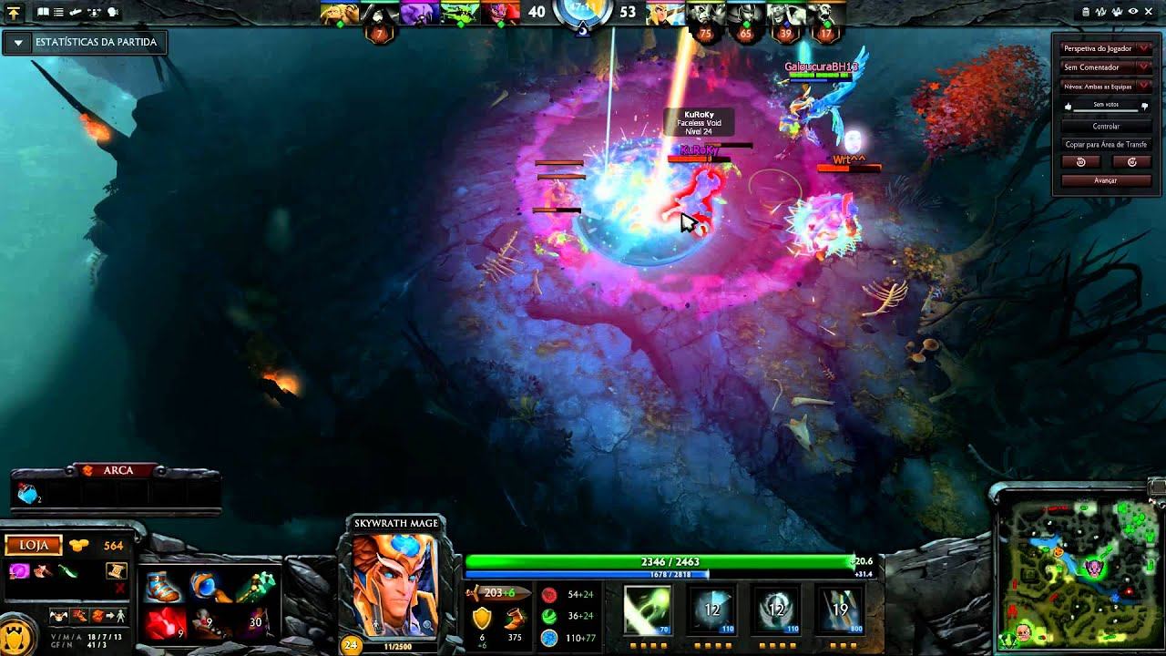 Skywrath Mage Ownage - Solo Void + Lion (Dota 2) смотреть онлайн