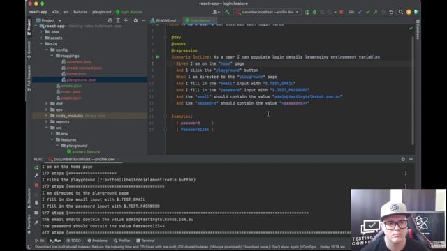 114 - Cucumber Example Tables to run test scenarios on a specific environment part 1 смотреть онлайн