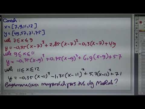 Cara Interpolasi cubic spline dan hermit dengan matlab смотреть онлайн