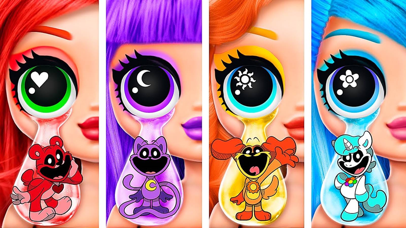 Трансформация Улыбающихся Зверьков! 32 поделки для кукол ЛОЛ смотреть онлайн