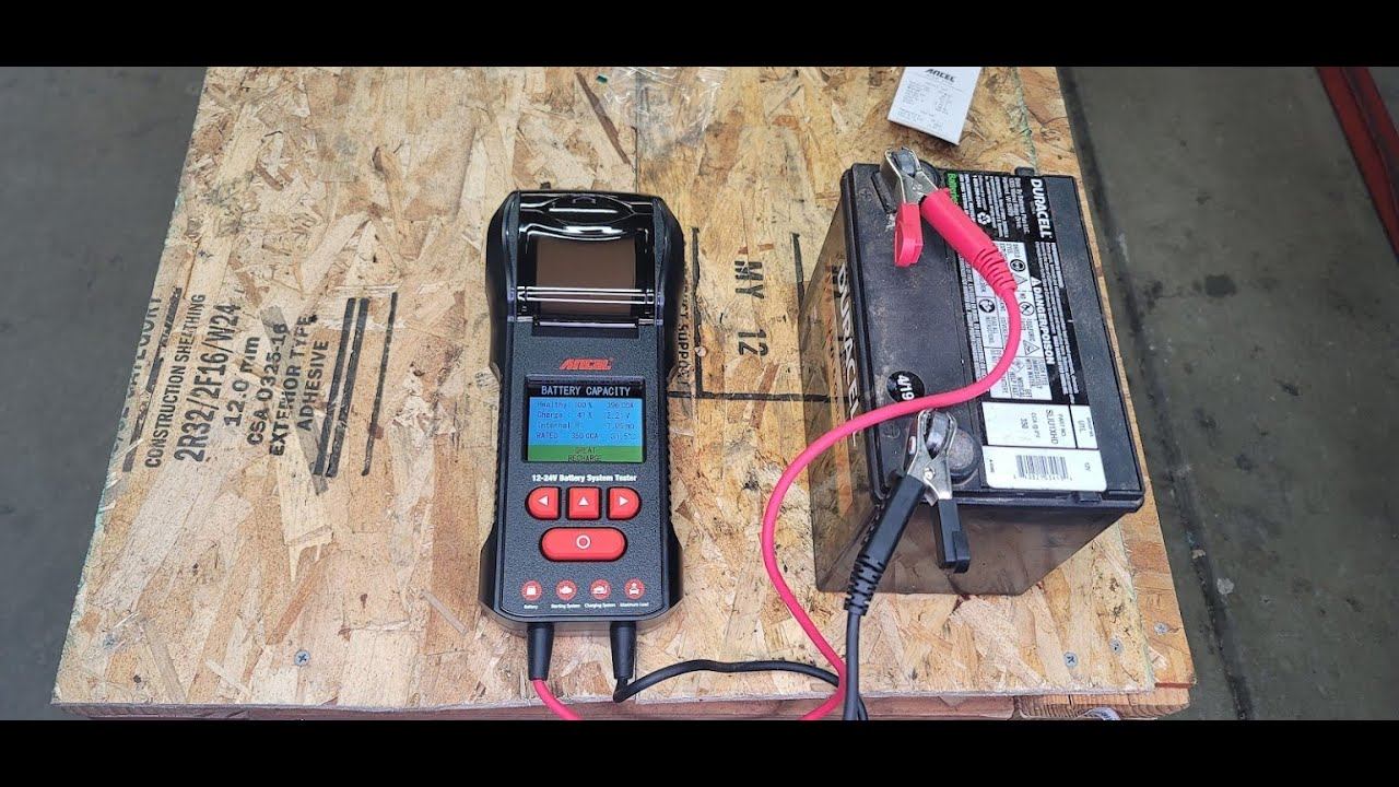 ANCEL BST600 Professional Automotive Battery System Tester with Printer смотреть онлайн