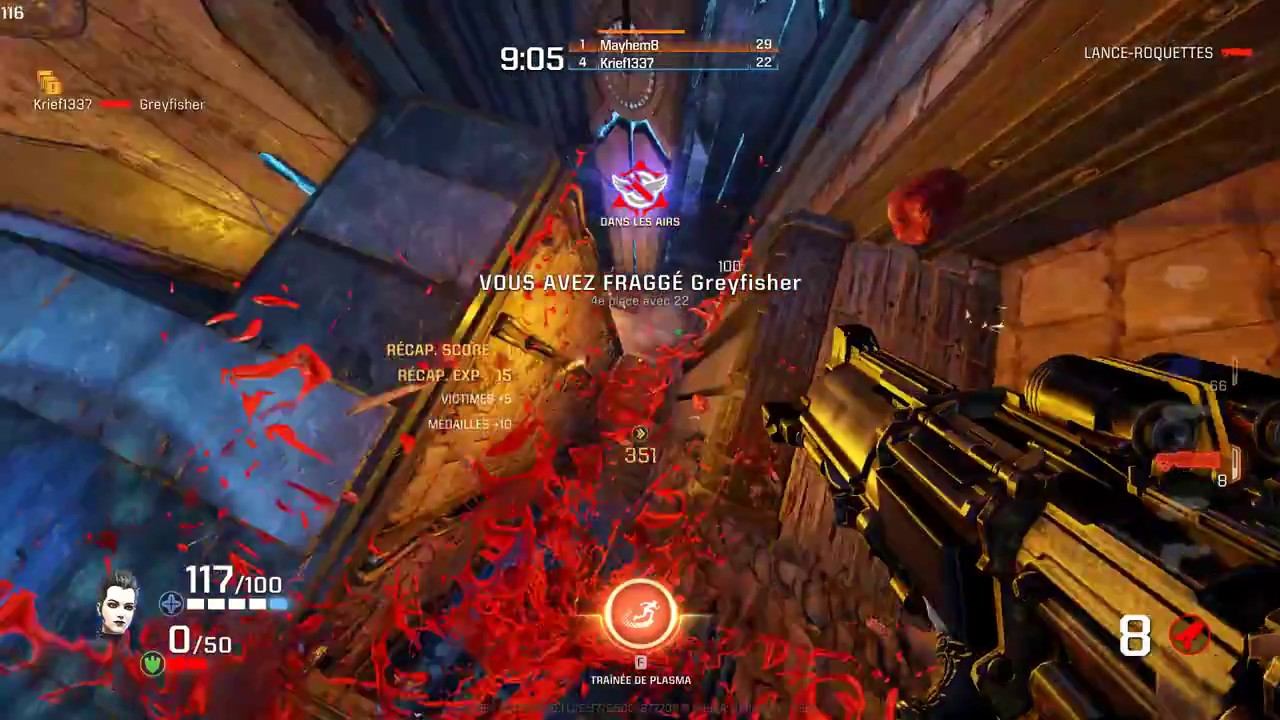 Quake Champion Fragmovie editing 60FPS смотреть онлайн