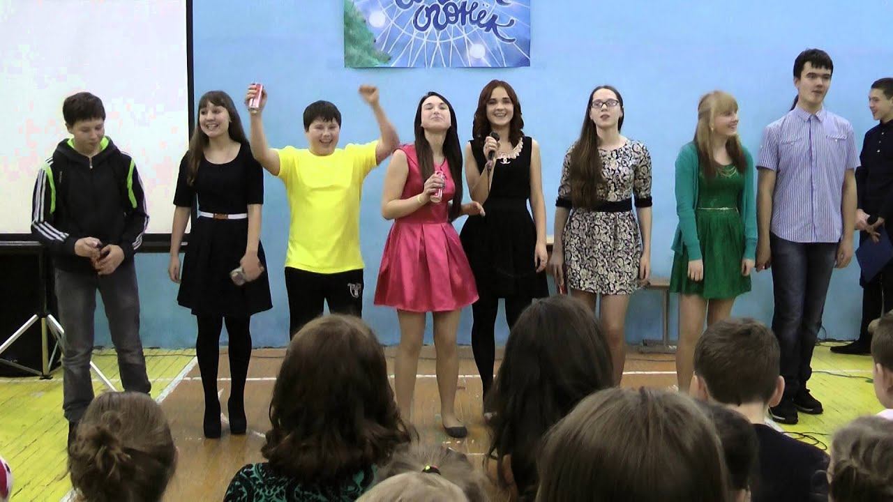 Выступление 9 а на новогодней дискотеке