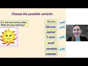 Урок английского A1-A2_Topic Weather Clothes