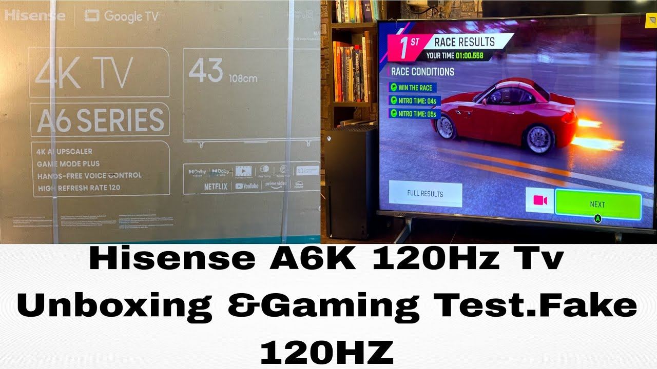 Hisense A6K Unboxing& Review.Gaming Test On 120Hz.Fake 120HZ.Dont Buy Before Watching This Video. смотреть онлайн