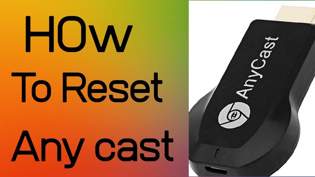 How To Reset Any Cast #reset #anycast #ytstudio #treding