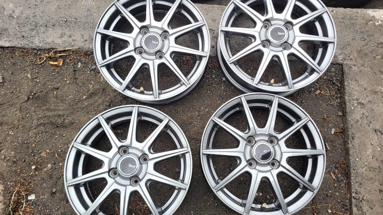 Литые диски r14 4x100 4.5JJ ET45 DIA73.1 Япония смотреть онлайн