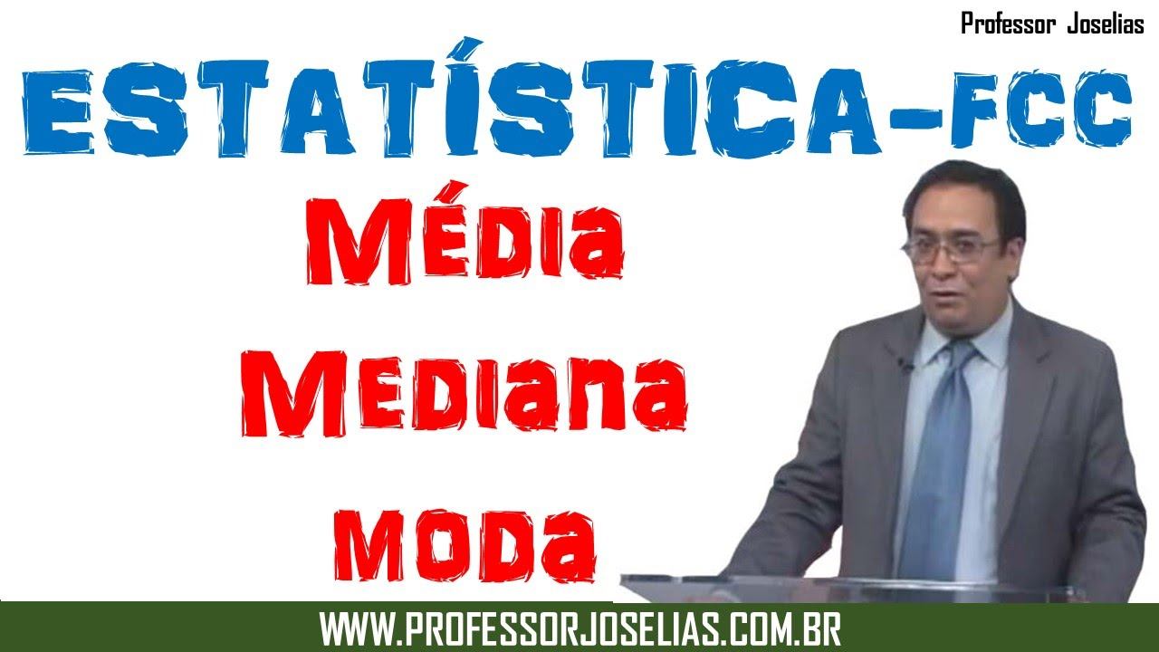 Questão de estatística - Média, mediana e moda - Provas resolvidas FCC смотреть онлайн
