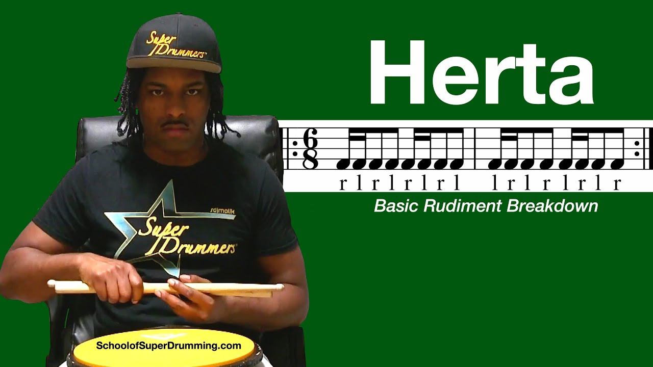 BASIC FOR DRUMMERS | Herta Rudiment Breakdown