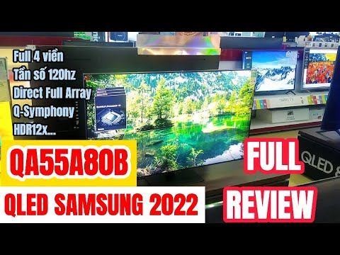 Qled Samsung QA55Q80B 2022 55 inch 4K, 120hz, Direct Full Array 8X, HDR12x, Dolby Atmos, Q-Symphony смотреть онлайн