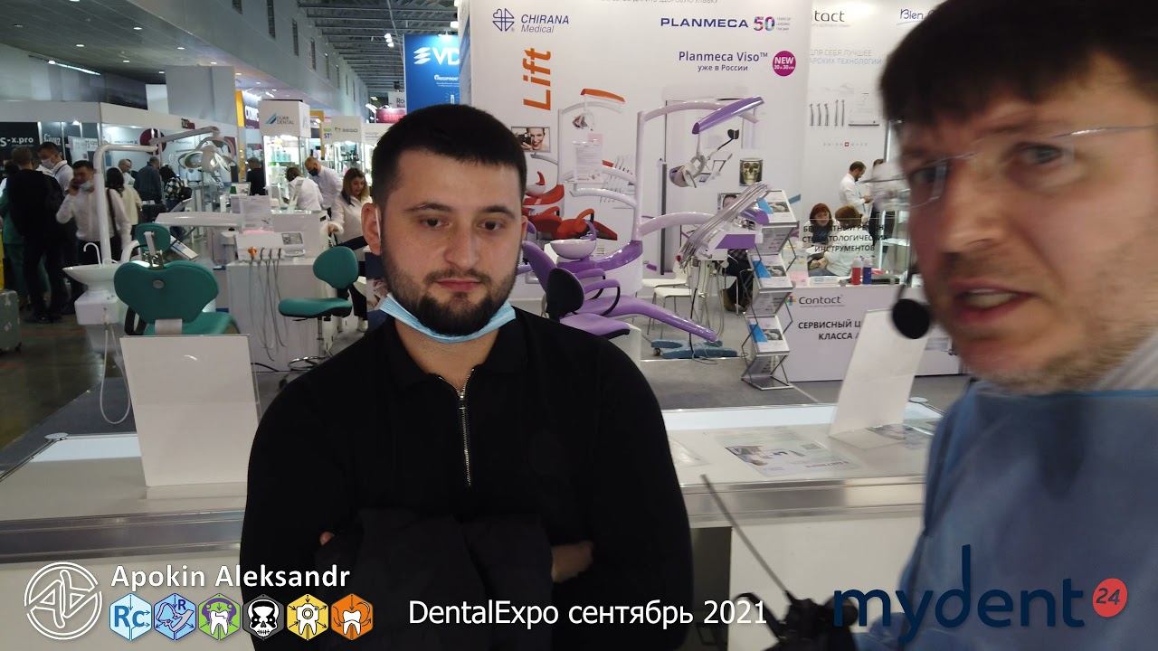 DentalExpo сенябрь 2021 стенд MyDent24 - Отзыв после практикума по пьезохирургии 09 (4K) смотреть онлайн