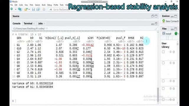 Regression - based Stability analysis Using R software смотреть онлайн