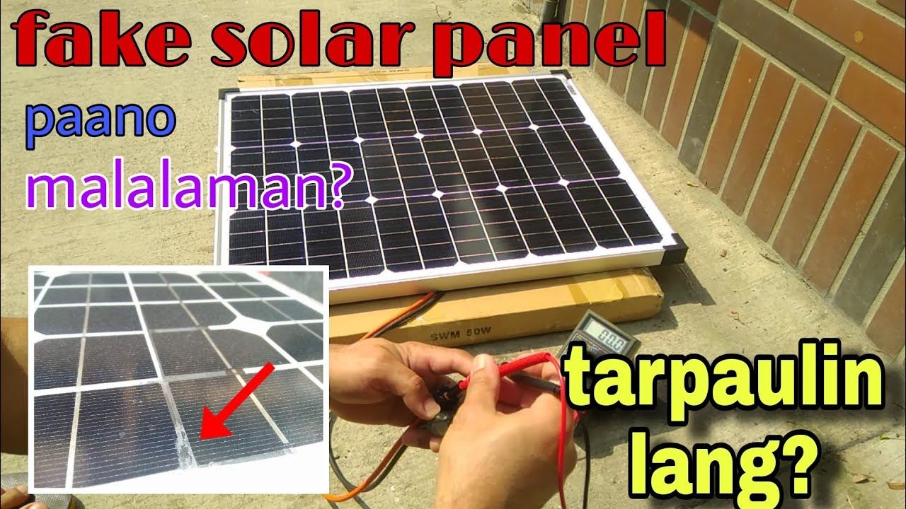 FAKE NA SOLAR PANEL ( TARPAULIN) paano malalaman kung peke o hindi? смотреть онлайн