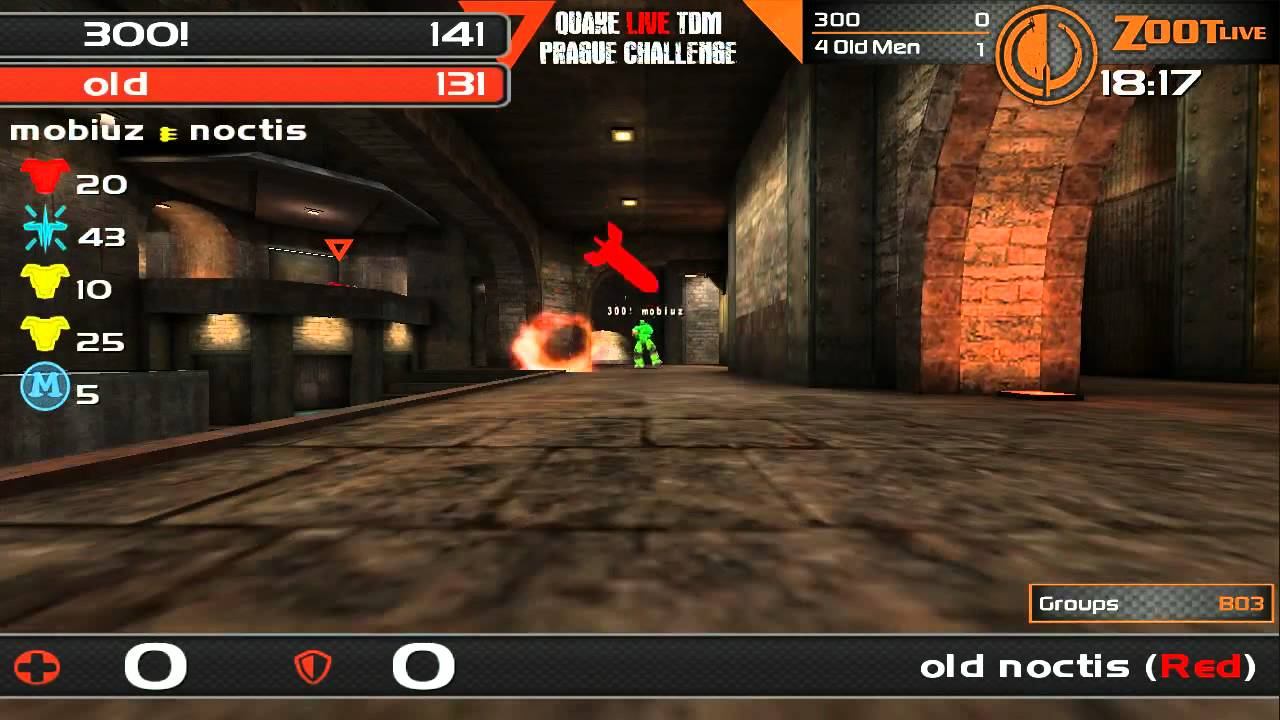 Quake Live TDM Prague Challenge - Group A - 300 vs 4 Old Men смотреть онлайн