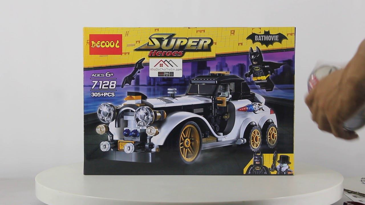 Mở hộp Decool 7128 Lego The Batman Movie 7091 The Penguin Arctic Roller giá sốc rẻ nhất смотреть онлайн