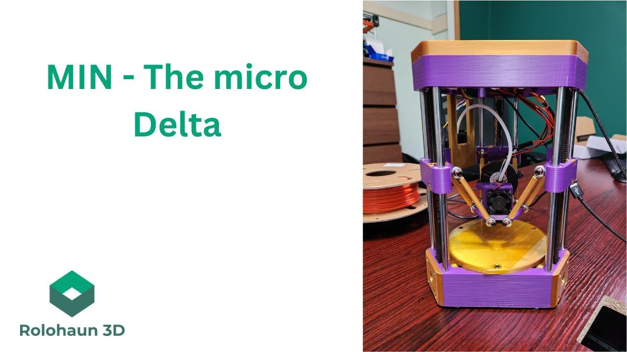 I designed a MICRO Delta 3D printer - Introducing the delta I call MIN смотреть онлайн