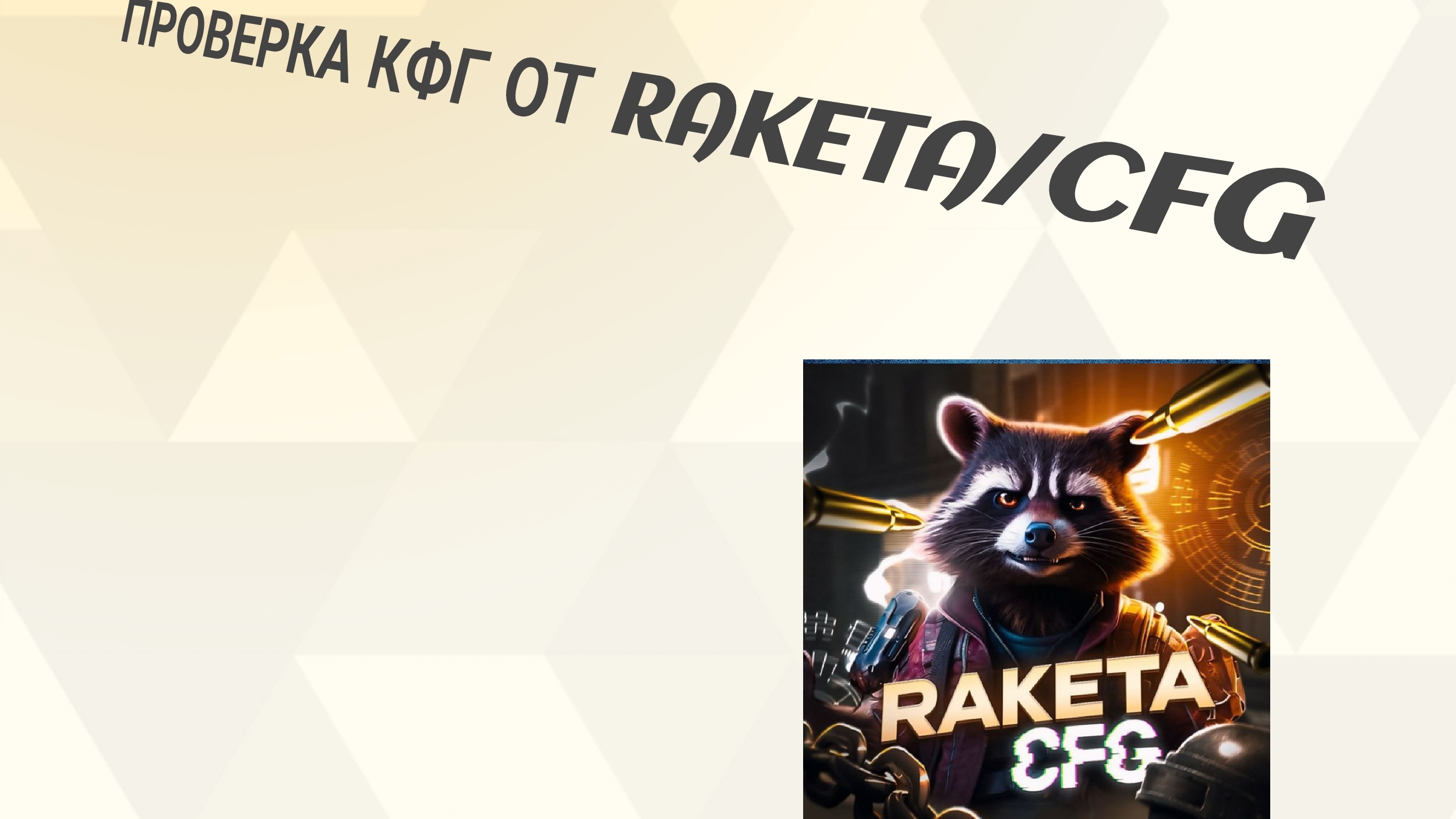 Raketa/CFG Проверка кфг