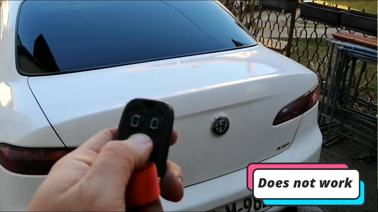 Alfa Romeo 159 the trunk will not open - how to open смотреть онлайн