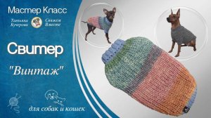 Мастер класс Свитер "Винтаж"для собак и кошек