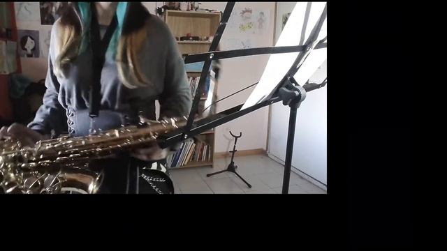 What a wonderful world - Tutorial de saxo alto melodia simple para principiantes con notas смотреть онлайн