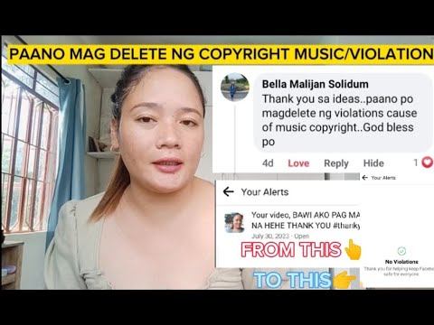 PAANO E DELETE ANG COPYRIGHT MUSIC/MGA VIOLATIONS AT PAANO MAG DISPUTE | Mommy Cel смотреть онлайн