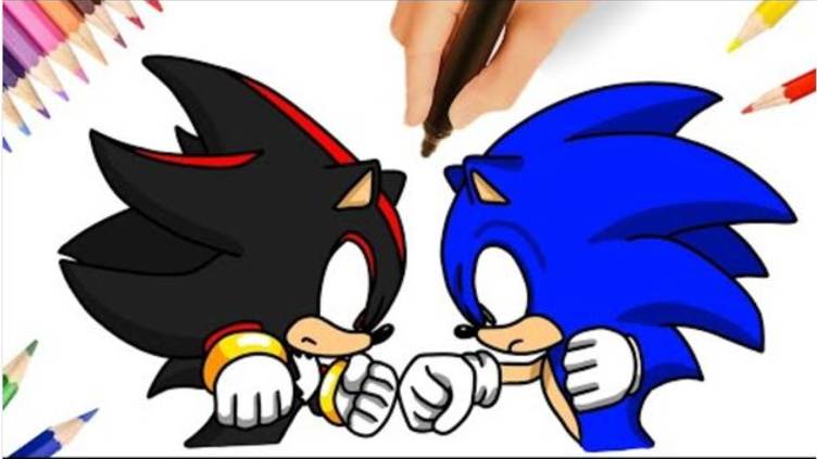 КАК РИСОВАТЬ СОНИКА ПРОТИВ ШЕДОУ 👊⚡ смотреть онлайн