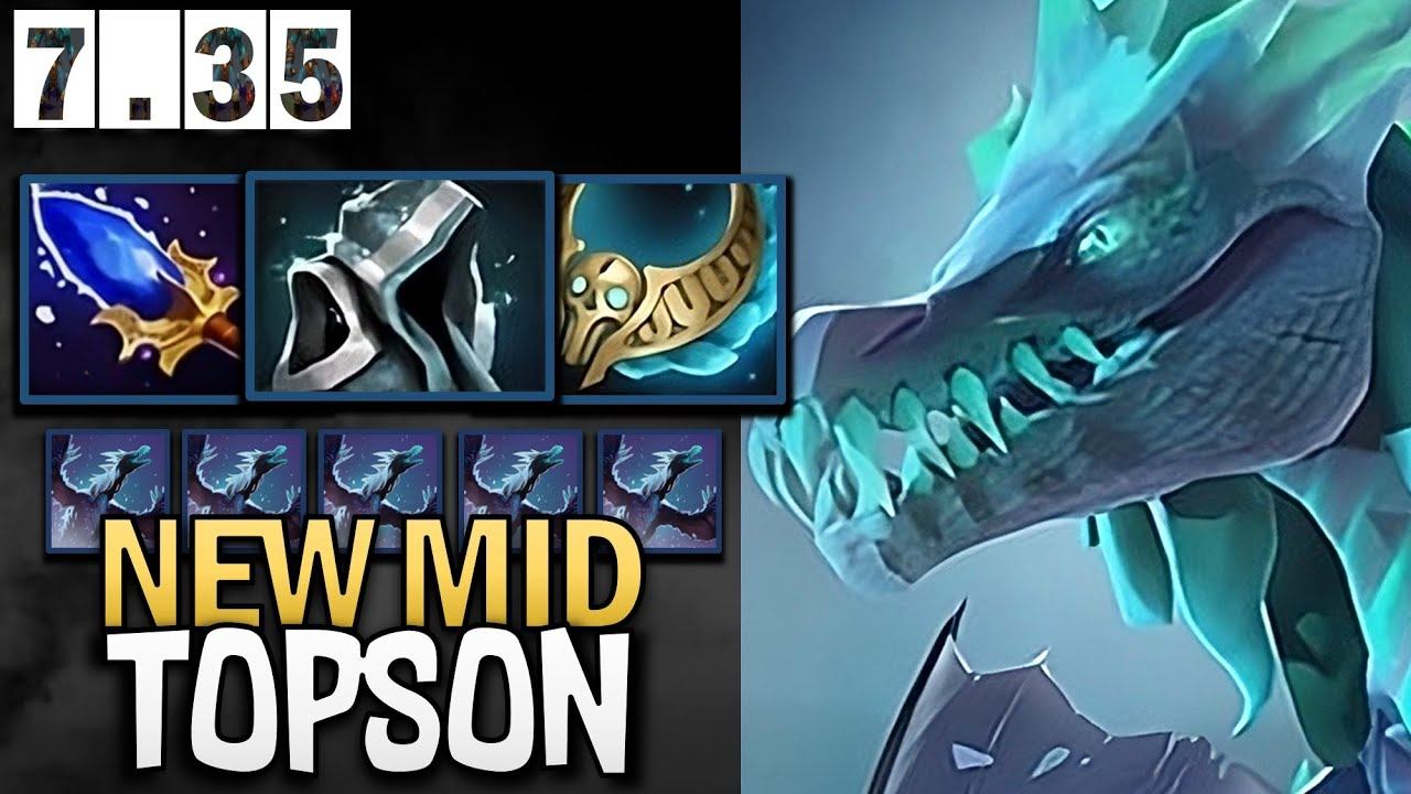Winter Wyvern Dota 2 7.35 Topson with Aghanims - Brooch - Dota Gameplay смотреть онлайн
