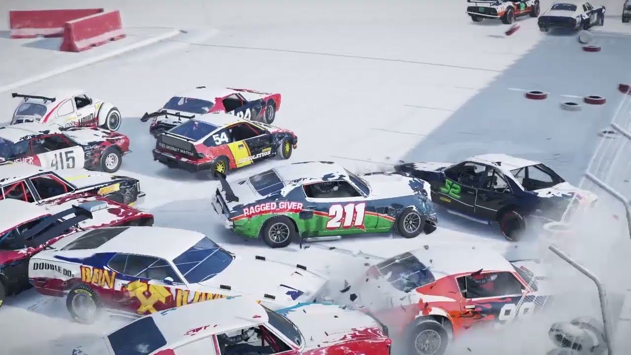 WRECKFEST | DEVASTATING RACE ON THE SNOW | BANGER RACING смотреть онлайн