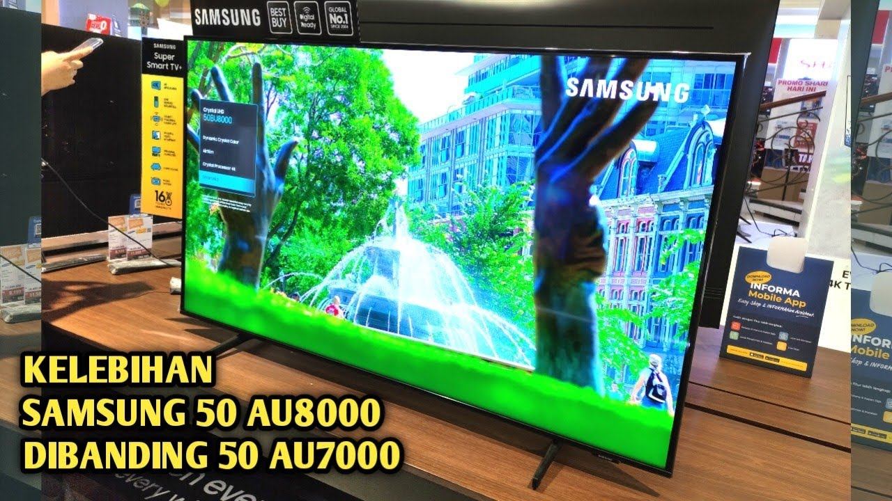 SMART TV SAMSUNG 50AU8000‼️inilah kelebihanya dengan 50AU7000 #smarttv #electronic #samsung смотреть онлайн