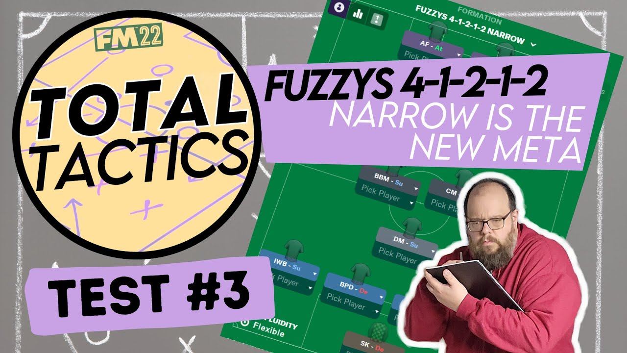 Total Tactics | Test #3 | Fuzzys 4-1-2-1-2 Narrow Diamond | FM22 смотреть онлайн